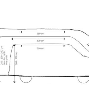 Telta Core Awning 260 Tunnels